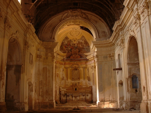 L'interno della Chiesa di S. Giovanni oggi